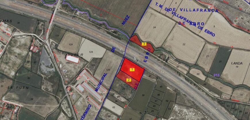 VILLAFRANCA DE EBRO. TERRENOS AGRÍCOLAS EN VENTA