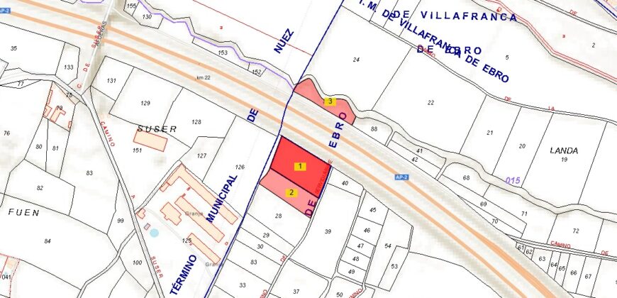 VILLAFRANCA DE EBRO. TERRENOS AGRÍCOLAS EN VENTA